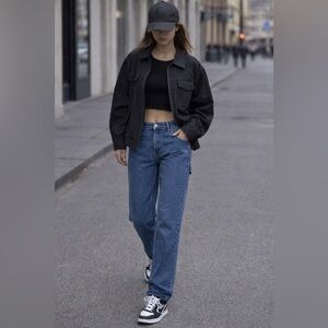 Carhartt WIP Women's pierce pant, Dark Blue Boyfriend Jeans